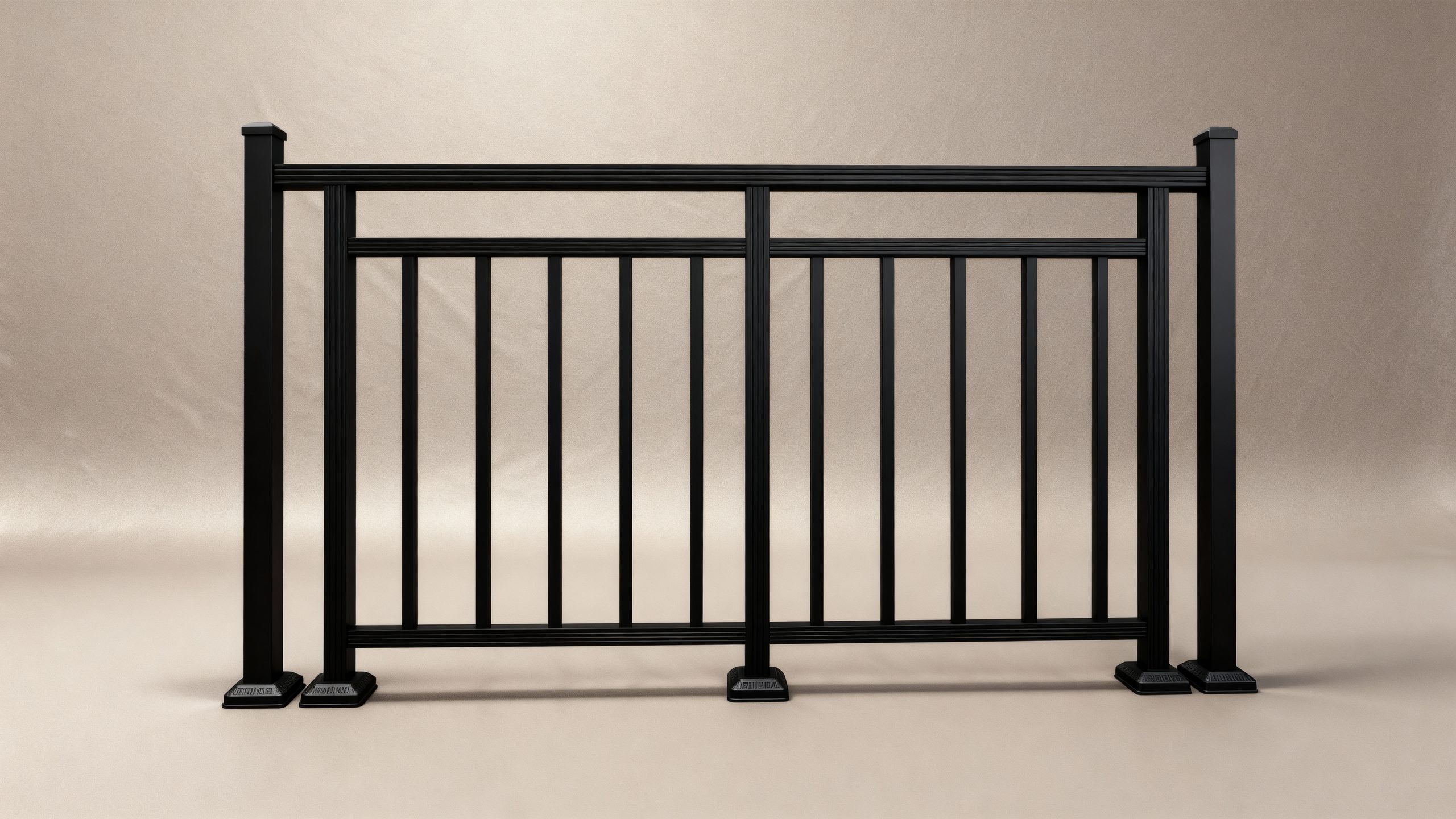welded aluminum railing – 6 feet wide, 1 meter high welded aluminum railing – 6 feet wide, 1 meter high