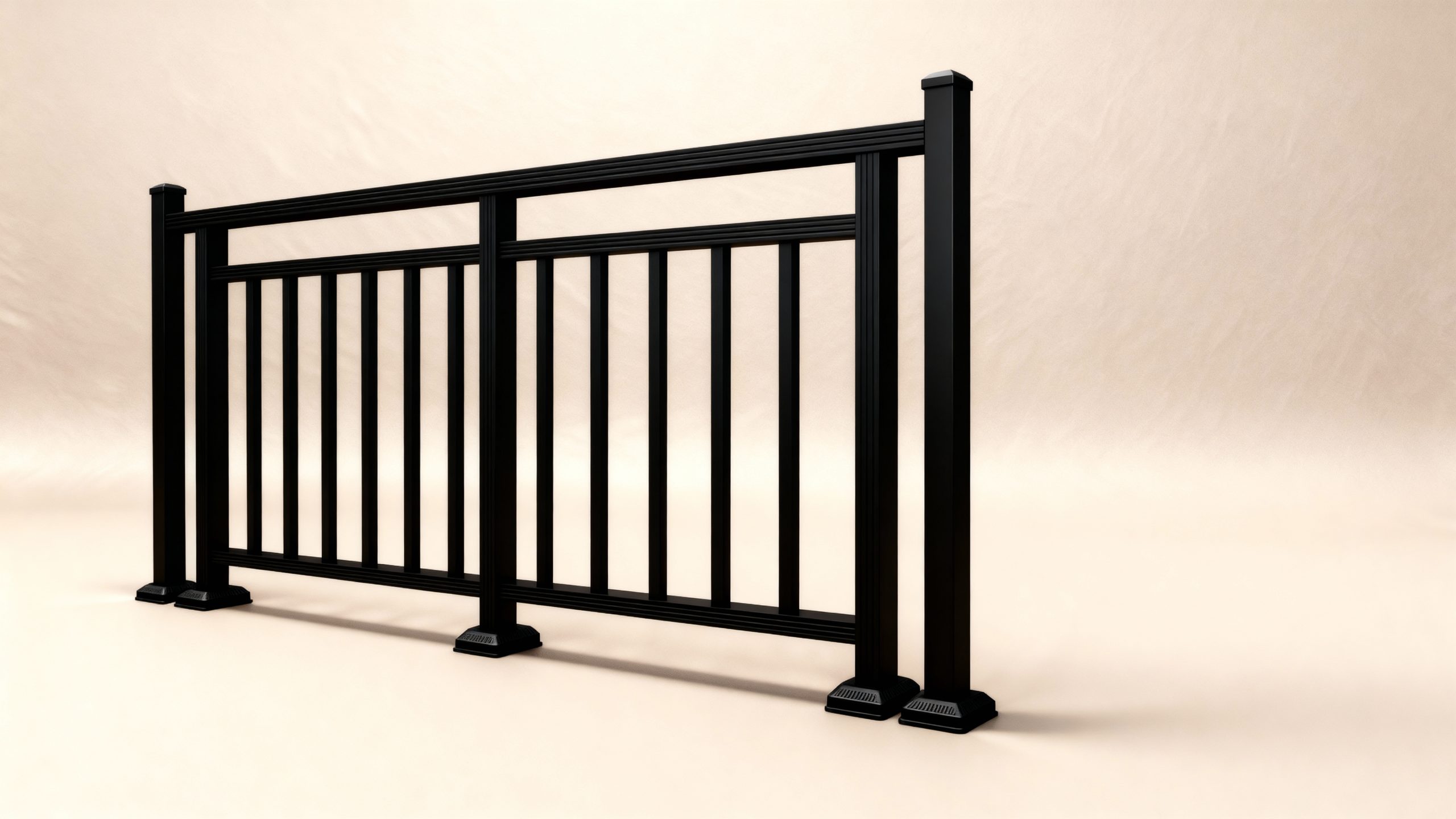welded aluminum railing – 6 feet wide, 1 meter high welded aluminum railing – 6 feet wide, 1 meter high